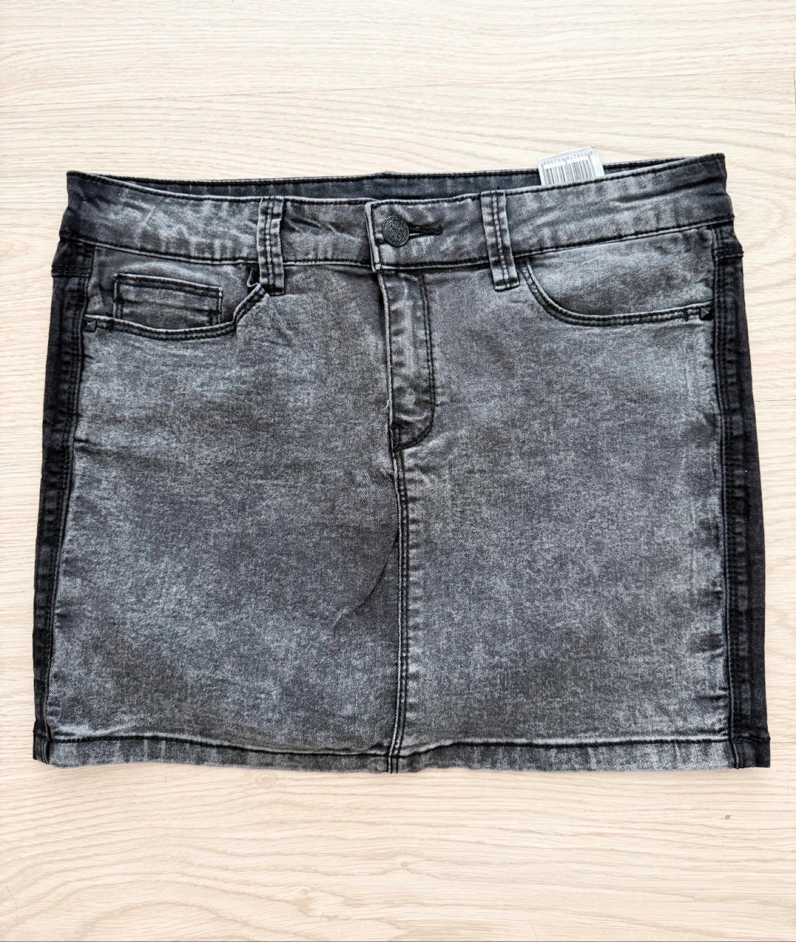 Grijze jeansminirok Pimkie maat 38 M – photo 2
